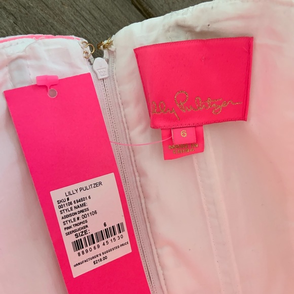 Lilly Pulitzer Addison One-Shoulder Dress Pink - Picture 6 of 9